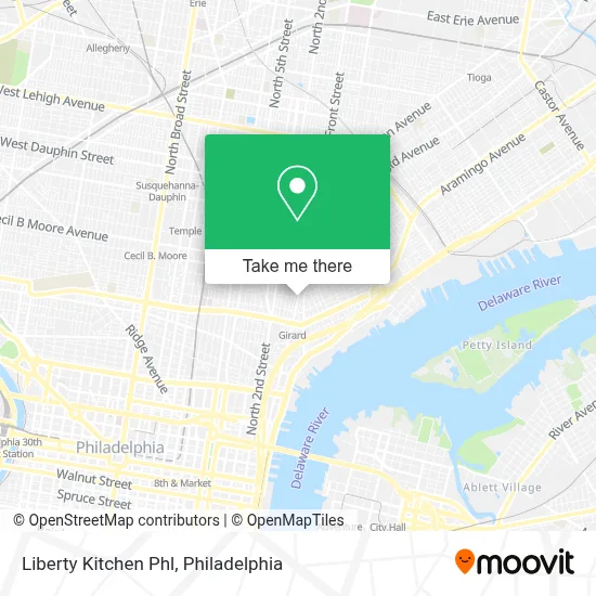 Liberty Kitchen Phl map
