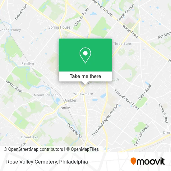 Rose Valley Cemetery map