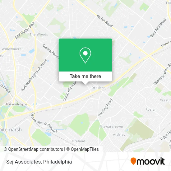 Sej Associates map