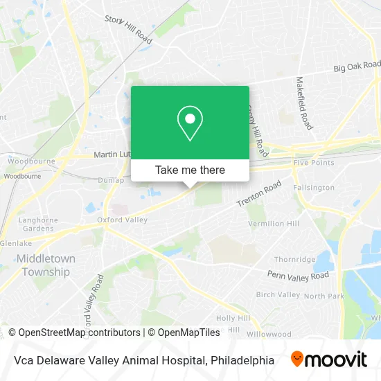 Vca Delaware Valley Animal Hospital map