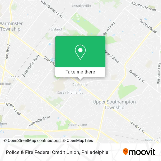 Police & Fire Federal Credit Union map