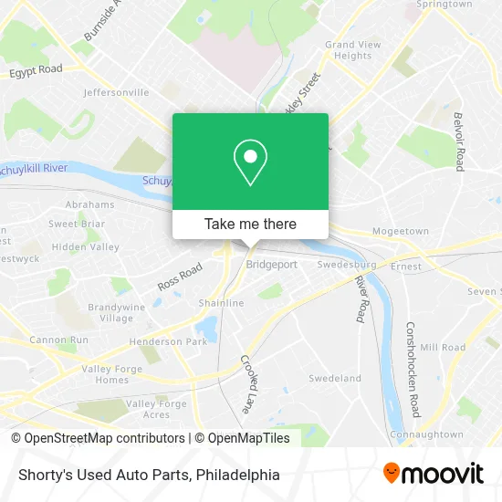 Shorty's Used Auto Parts map