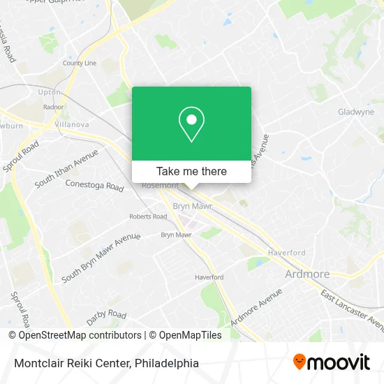 Montclair Reiki Center map