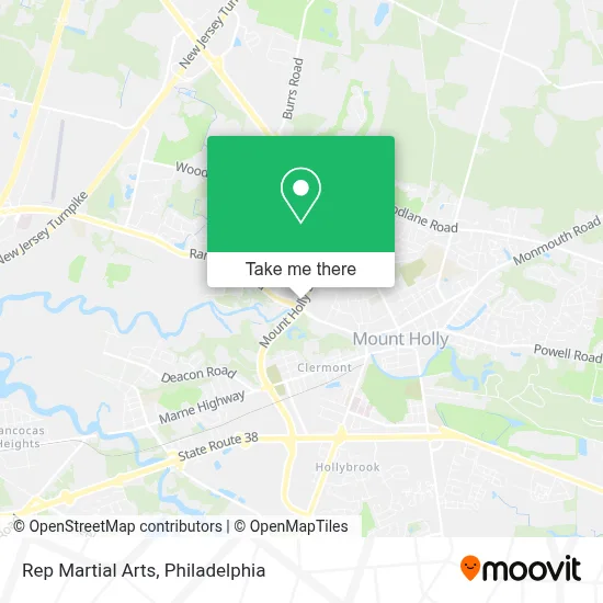 Rep Martial Arts map
