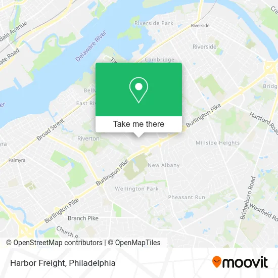 Harbor Freight map