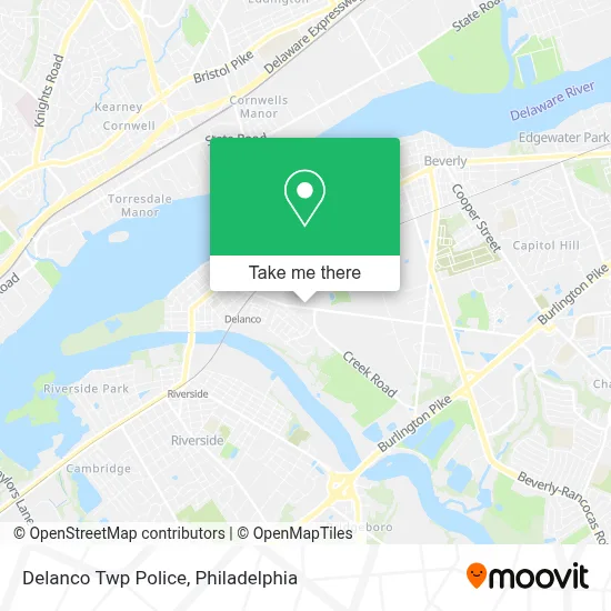 Delanco Twp Police map