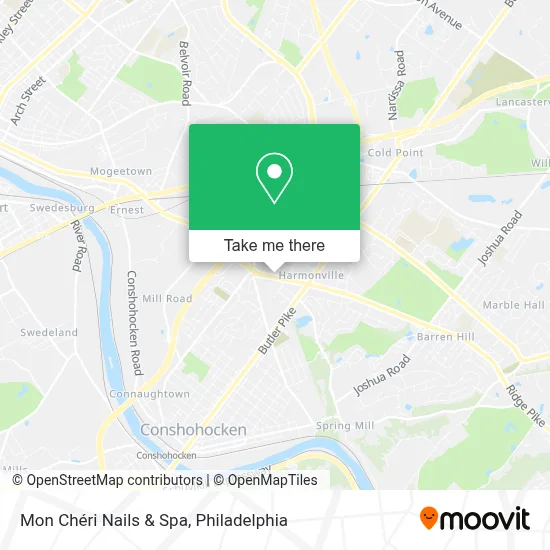 Mon Chéri Nails & Spa map