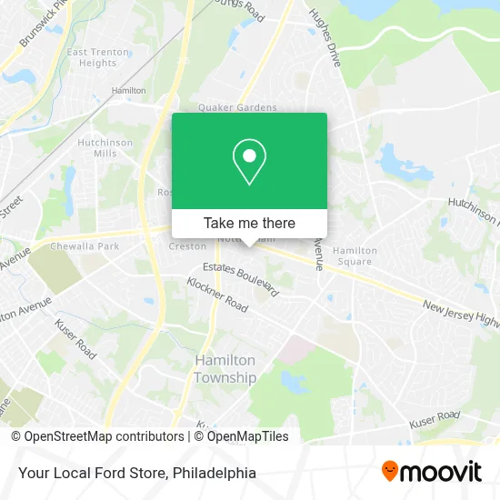 Your Local Ford Store map