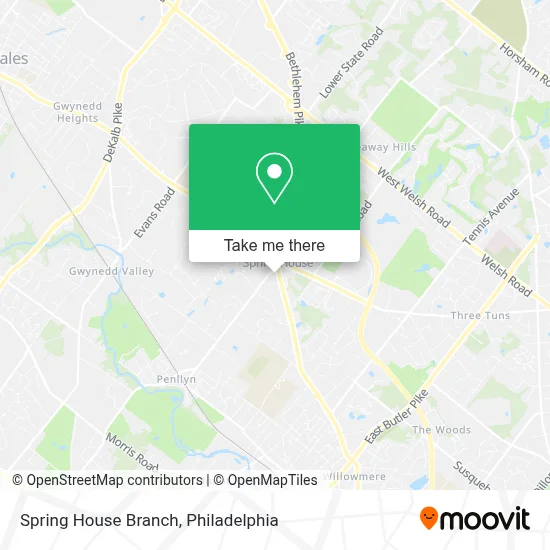 Spring House Branch map