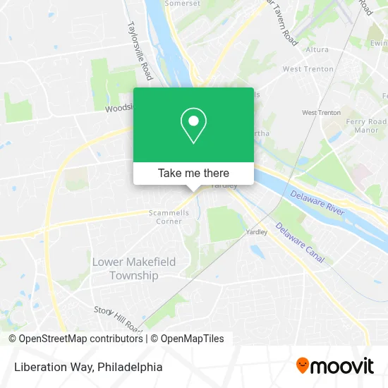 Liberation Way map