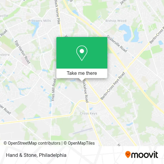 Hand & Stone map