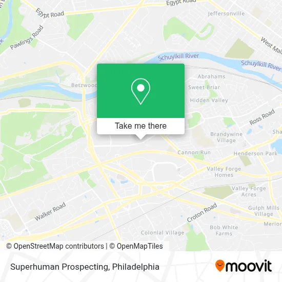 Superhuman Prospecting map