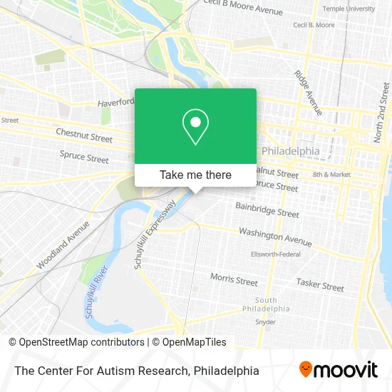 The Center For Autism Research map