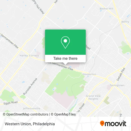 Western Union map
