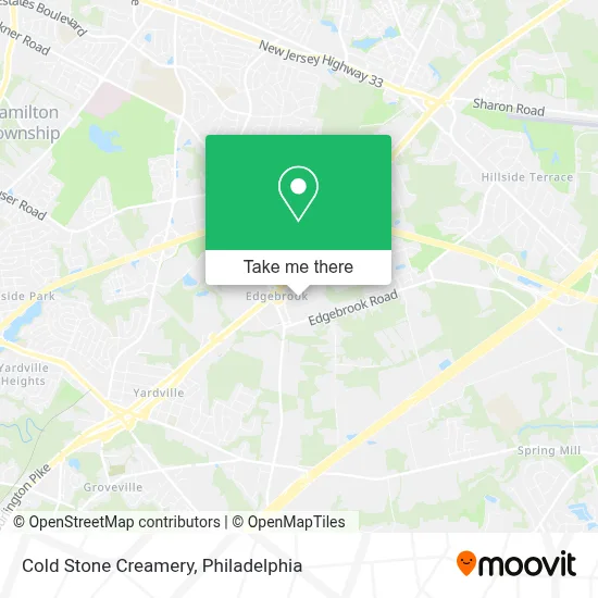 Cold Stone Creamery map