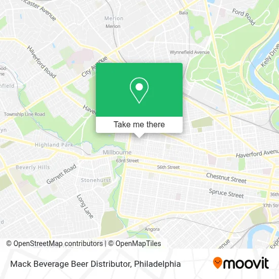 Mack Beverage Beer Distributor map
