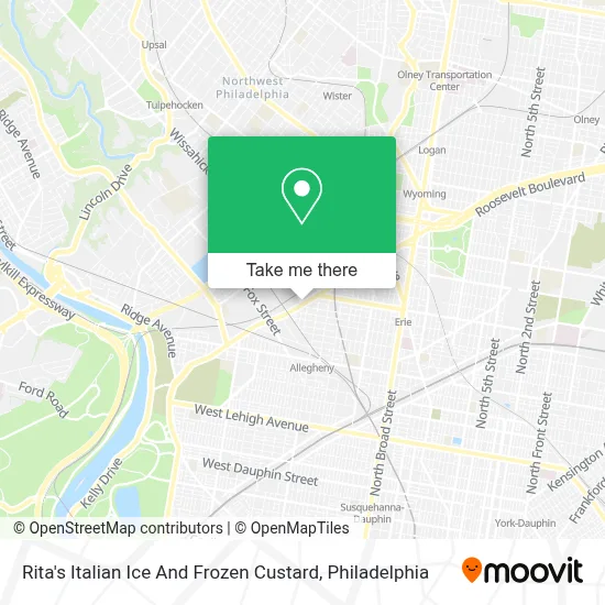Rita's Italian Ice And Frozen Custard map