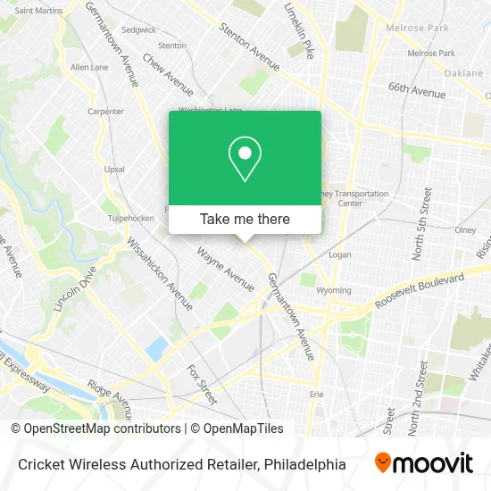 Cricket Wireless Authorized Retailer map
