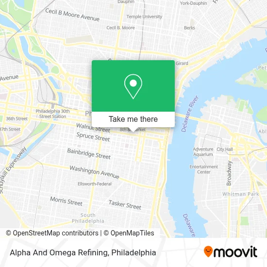 Alpha And Omega Refining map