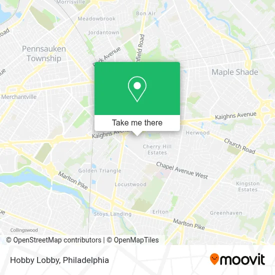 Hobby Lobby map