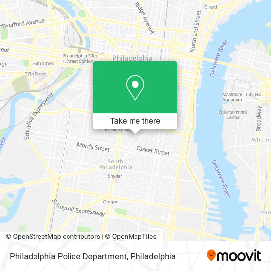 Philadelphia Police Department map