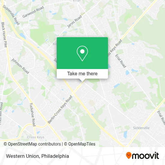 Western Union map