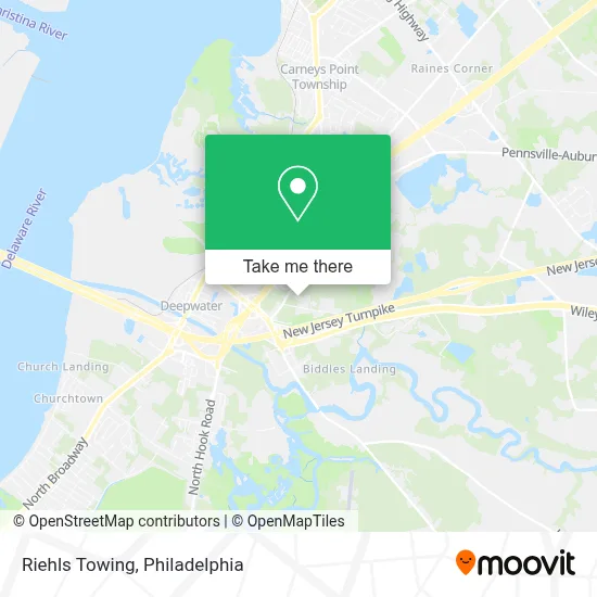 Riehls Towing map