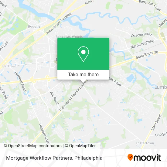 Mortgage Workflow Partners map