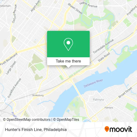Hunter's Finish Line map