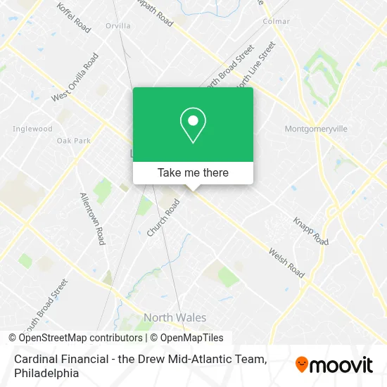 Cardinal Financial - the Drew Mid-Atlantic Team map