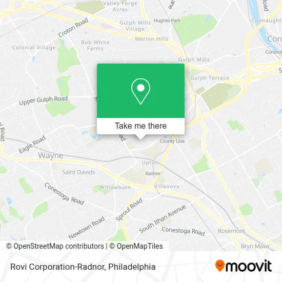 Rovi Corporation-Radnor map