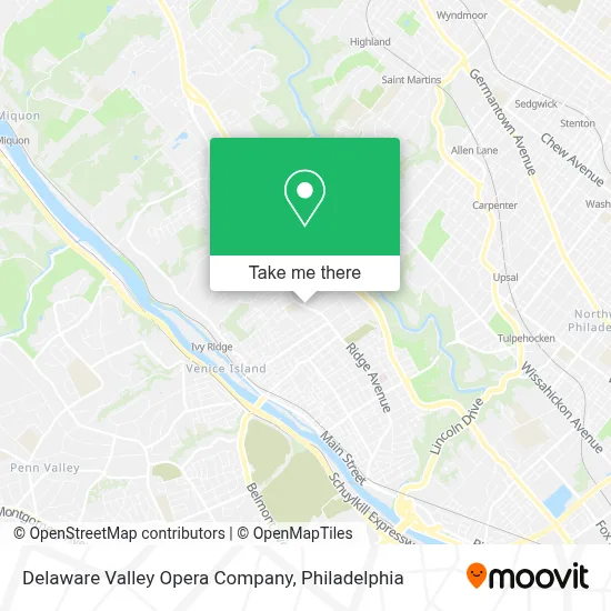 Delaware Valley Opera Company map