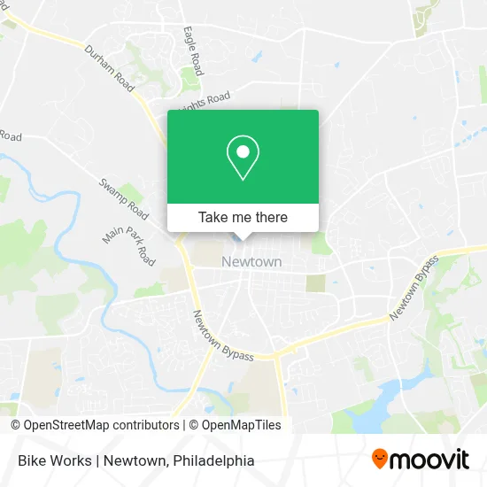 Bike Works | Newtown map