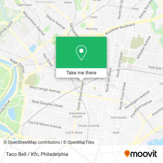 Taco Bell / Kfc map