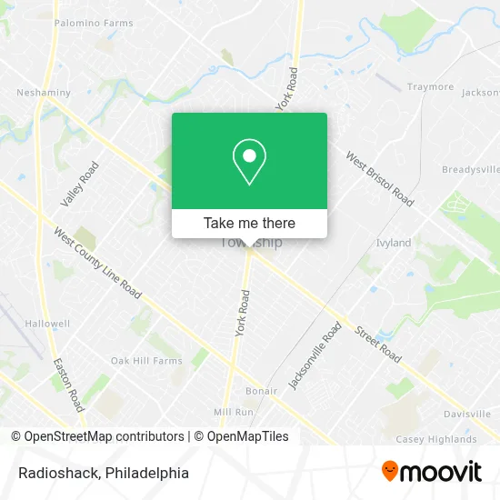 Radioshack map