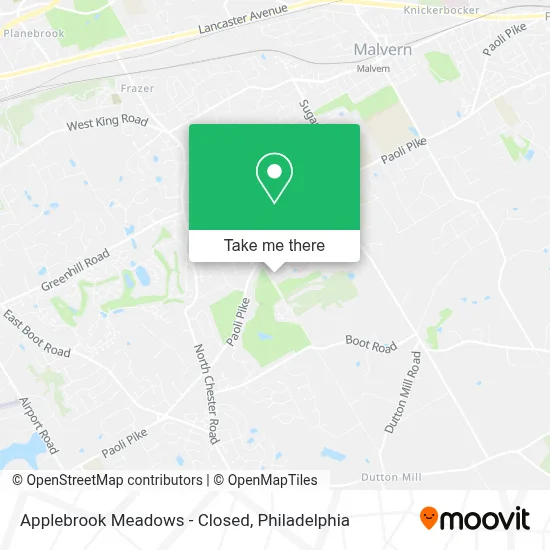 Applebrook Meadows - Closed map
