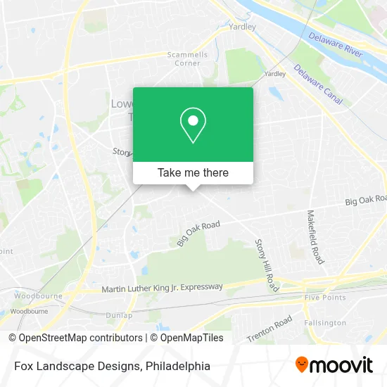 Fox Landscape Designs map