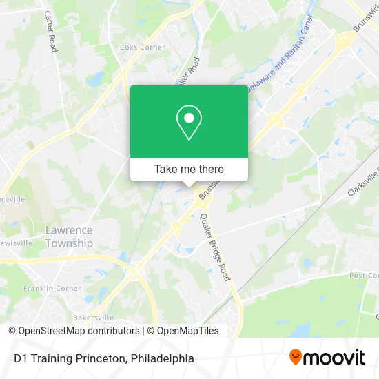 D1 Training Princeton map