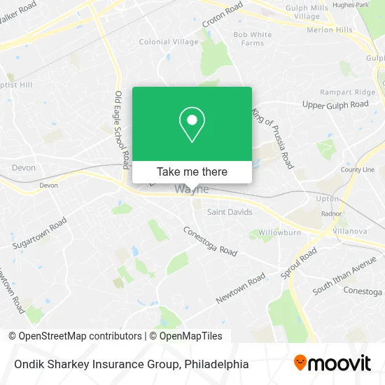 Ondik Sharkey Insurance Group map