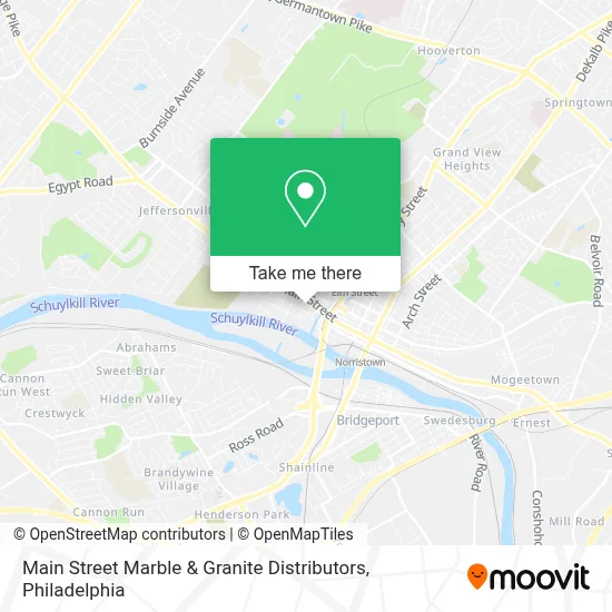Main Street Marble & Granite Distributors map