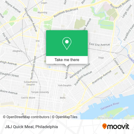 J&J Quick Meal map