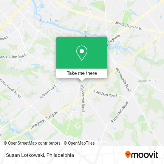 Susan Lotkowski map