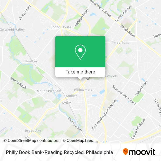 Philly Book Bank / Reading Recycled map