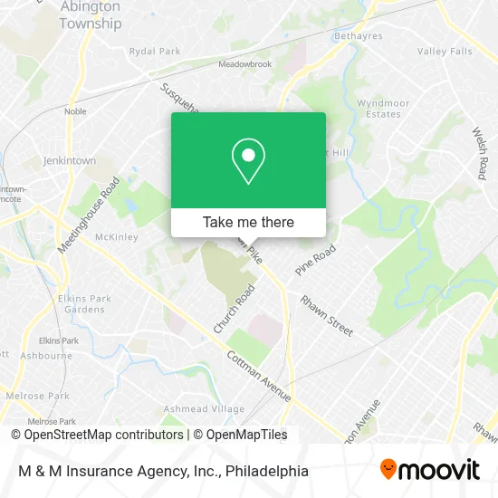 M & M Insurance Agency, Inc. map