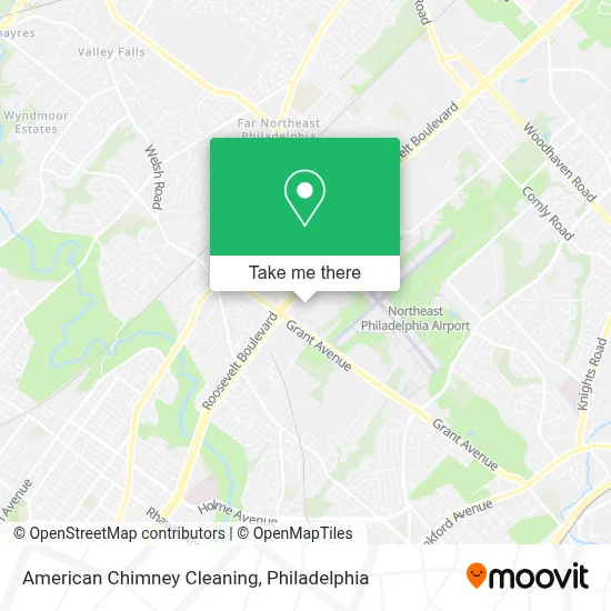 American Chimney Cleaning map