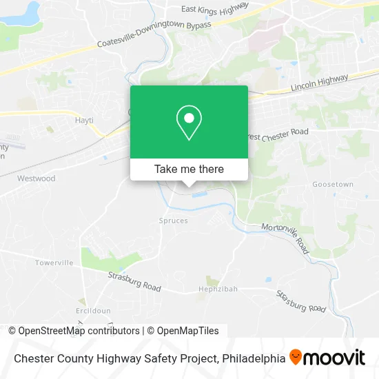 Chester County Highway Safety Project map