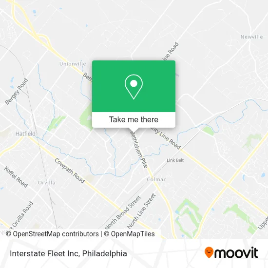 Interstate Fleet Inc map