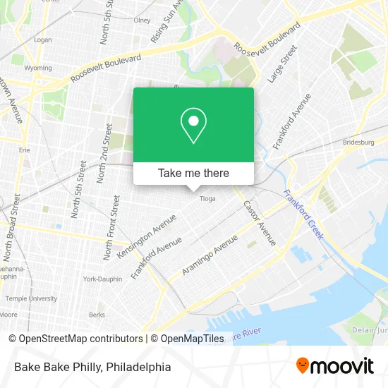 Bake Bake Philly map