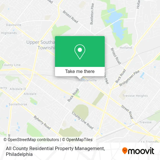All County Residential Property Management map