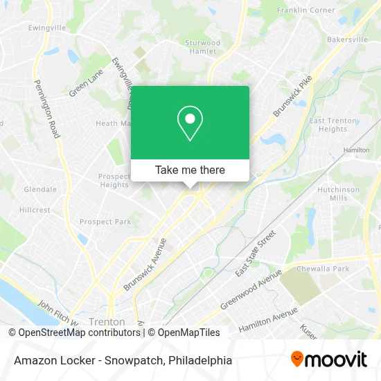 Amazon Locker - Snowpatch map